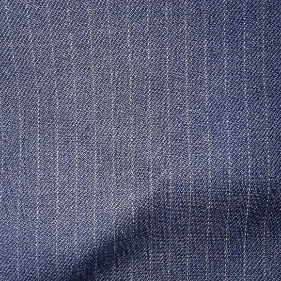 Talbots Women's Sz 10 Wool Blend Trouser dress Pants black gray Pinstriped - Picture 2 of 6